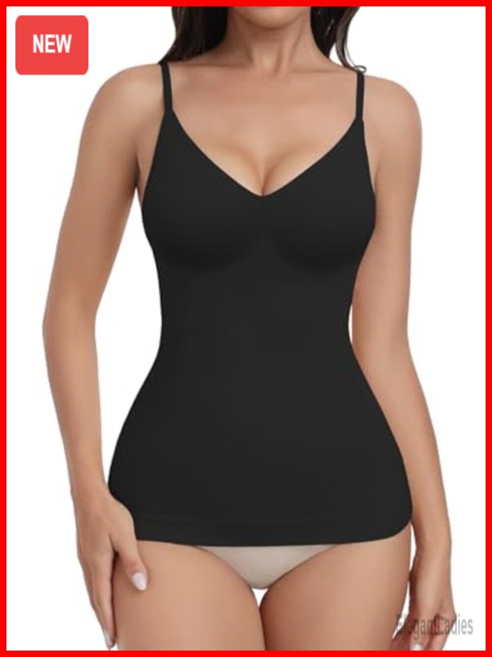 Tummy Control Shapewear Tank Top Seamless V-Neck Compression Camisole